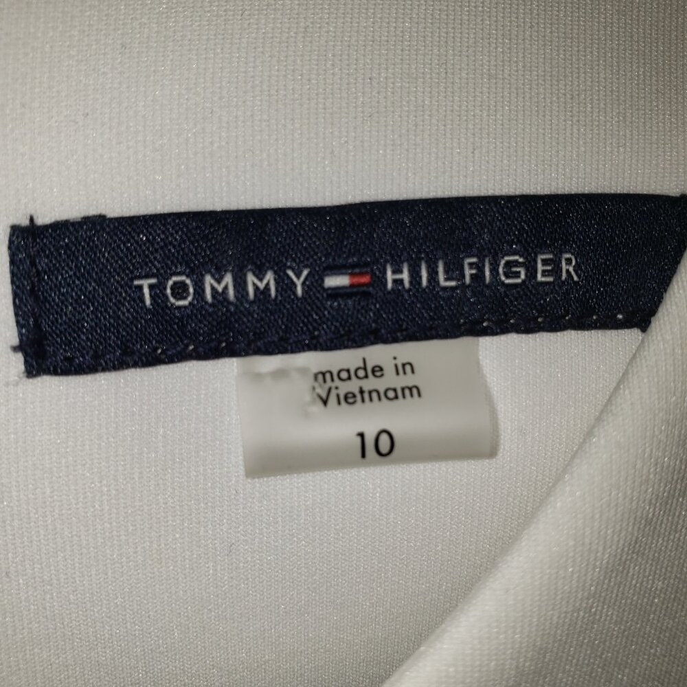 Tommy Hilfiger Black and White Bodycon Dress Size 10 - Picture 5 of 5